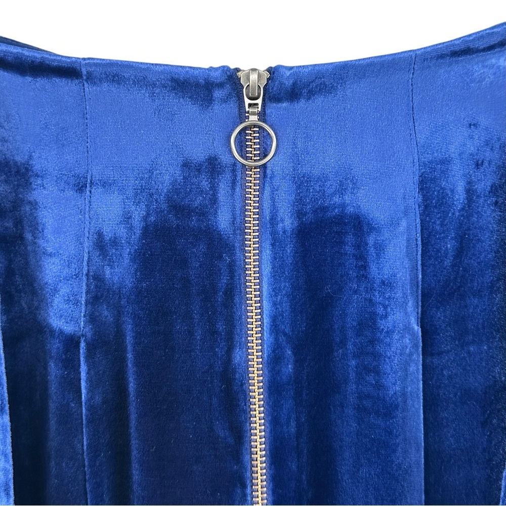 Intermix Claudia Velvet Pleated Belted Wide Leg High Rise Pants Trousers sz 6 - Picture 8 of 12
